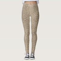 Fawn Spots Baby Deer Patterned Costume Leggings