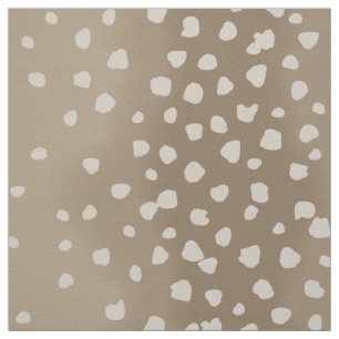 Fawn Spots Soft Brown Animal Pattern Fabric