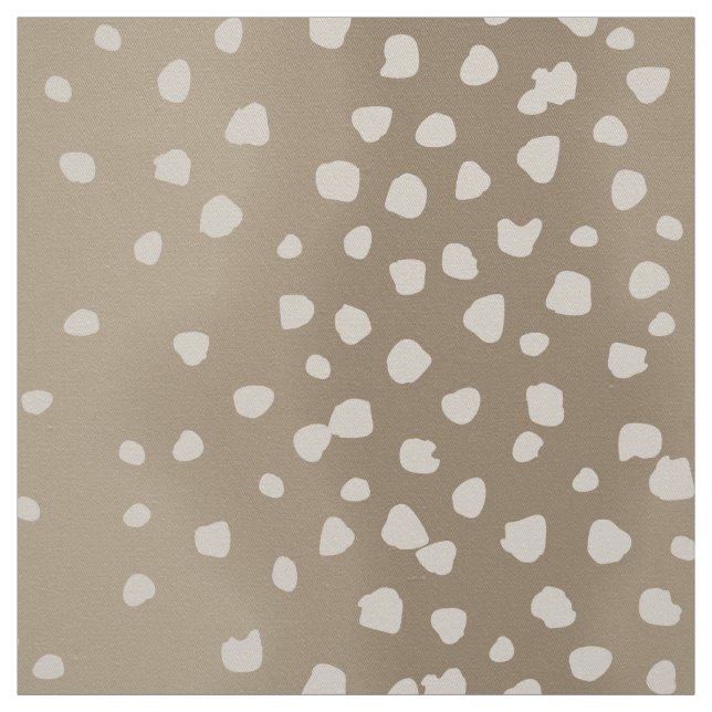 Fawn Spots Soft Brown Animal Pattern Fabric (Swatch)