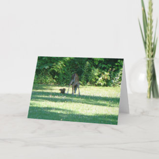 Fawn Squirrel Friends Card