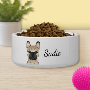 Fawn With Black Mask French Bulldog Dog & Name