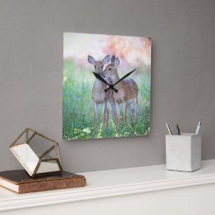 Fawns Square Wall Clock
