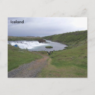 Faxi Waterfall (Vatnsleysufoss), Iceland Postcard