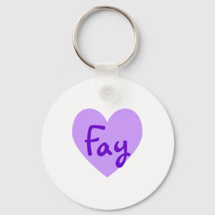 Fay in Purple Key Ring