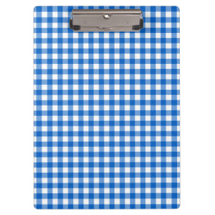 Faye and Laure Blue Gingham Clipboard