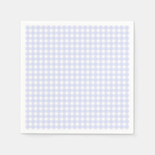 Faye and Lauren Blue Pastel Gingham Napkin