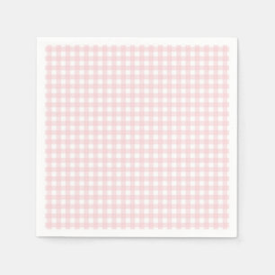 Faye and Lauren Blush Gingham Napkin