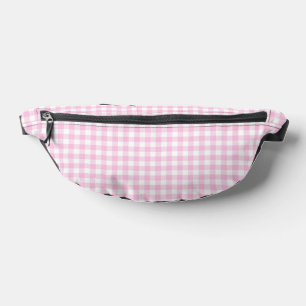 Faye and Lauren Bright Pink Gingham Bum Bags
