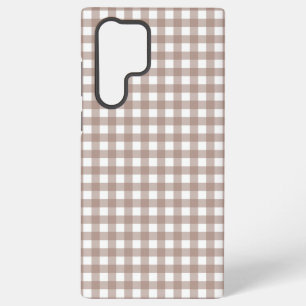 Faye and Lauren Brown Gingham Samsung Galaxy Case
