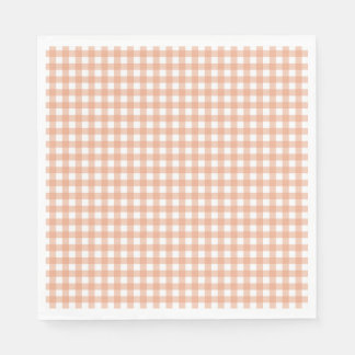 Faye and Lauren  Fall Light Brown Gingham Napkin