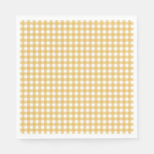 Faye and Lauren Fall Yellow Gingham Napkin