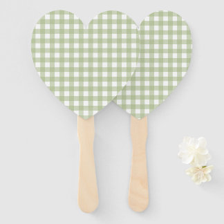 Faye and Lauren Gingham Hand Fan