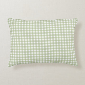 Faye and Lauren Green Gingham 1 Decorative Cushion