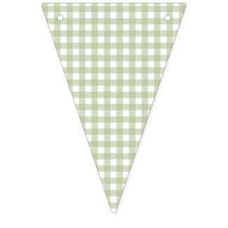 Faye and Lauren Green Gingham Bunting