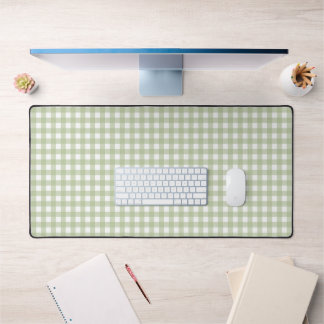 Faye and Lauren Green Gingham Desk Mat