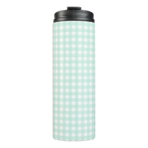 Faye and Lauren Green Gingham Thermal Tumbler