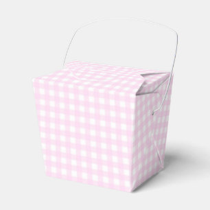 Faye and Lauren Pastel Pink Gingham Favour Box