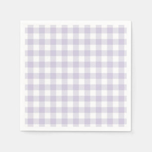 Faye and Lauren Pastel Purple Plaid Napkin