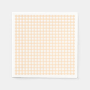 Faye and Lauren Peach Gingham Napkin