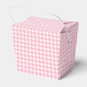 Faye and Lauren Pink Classic Buffalo Plaid Favour Box