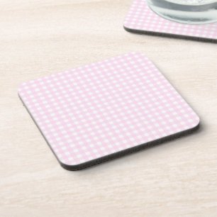 Faye and Lauren Pink Gingham Coaster