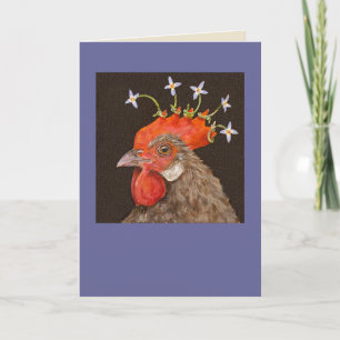 Faye Dawn the hen card