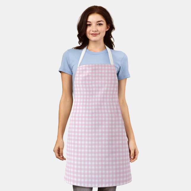 Faye & Lauren Pink Gingham Apron (Worn)