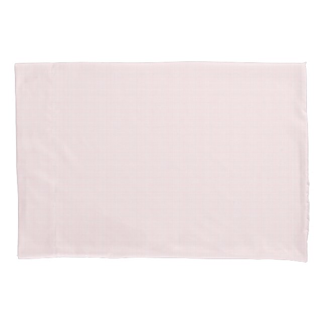 Faye Pastel Pink Gingham Pillowcase (Front)