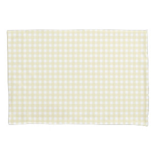 Faye Yellow Gingham Pillowcase