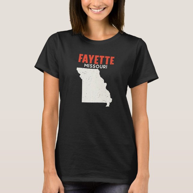 Fayette Missouri USA State America Travel Missouri T-Shirt (Front)