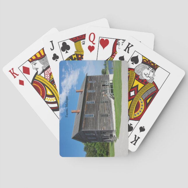 Fayette Opera House playing cards (Back)