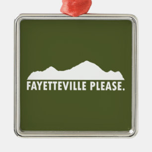 Fayetteville Arkansas Please Metal Ornament