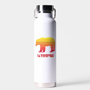Fayetteville Arkansas Rainbow Bear Water Bottle
