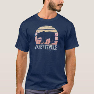 Fayetteville Arkansas Retro Bear T-Shirt