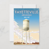 Fayetteville Arkansas Travel poster