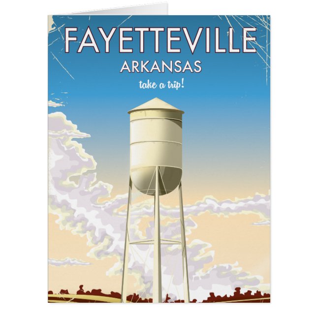 Fayetteville Arkansas Travel poster (Front)