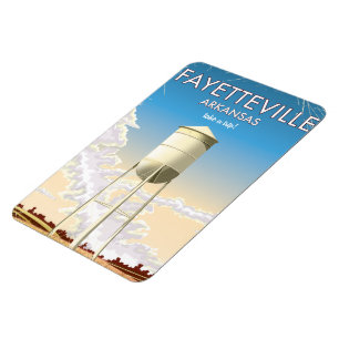Fayetteville Arkansas Travel poster Magnet