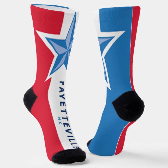 Fayetteville (North Carolina) city flag Socks (Angled)