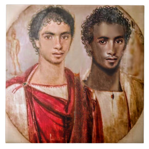 Fayum Lovers ... Roman Period Egypt Ceramic Tile