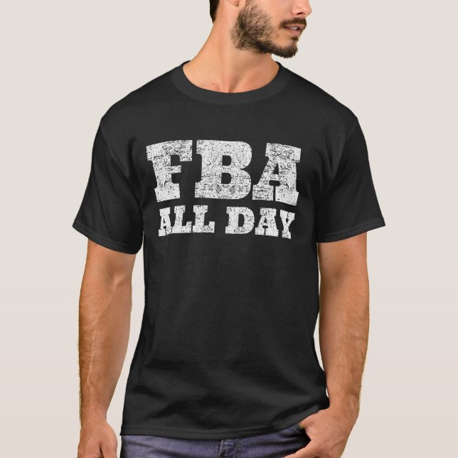 FBA All Day Black Foundational History American T-Shirt (Front)