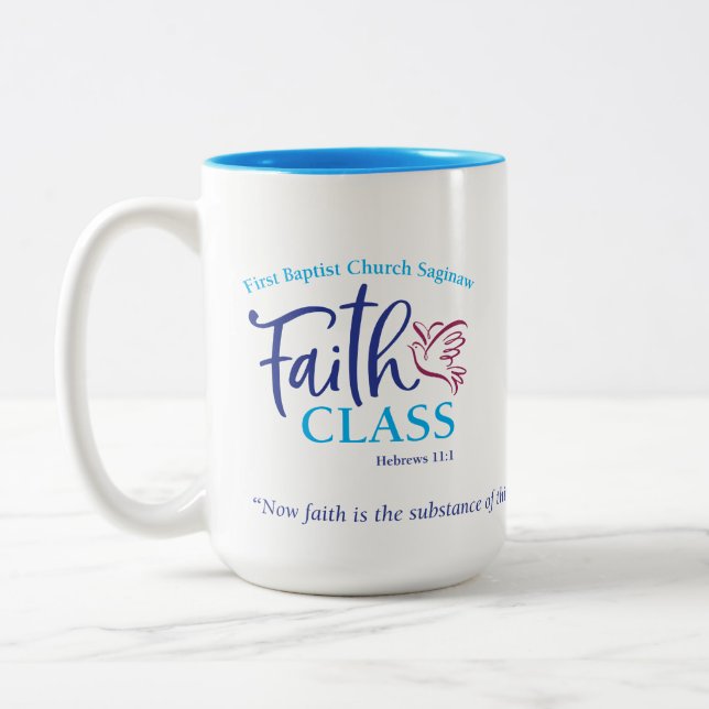 FBC Saginaw Faith Class - 15 oz. Coffee Mug or Cup (Left)