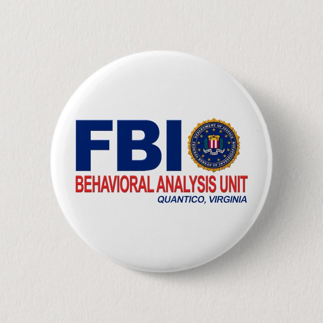 FBI BAU Criminal 6 Cm Round Badge (Front)