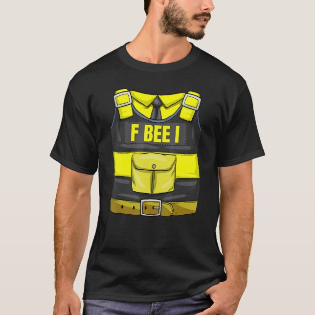 Fbi Bee Police Beekeeper Honey Bees Officer Costum T-Shirt (Front)
