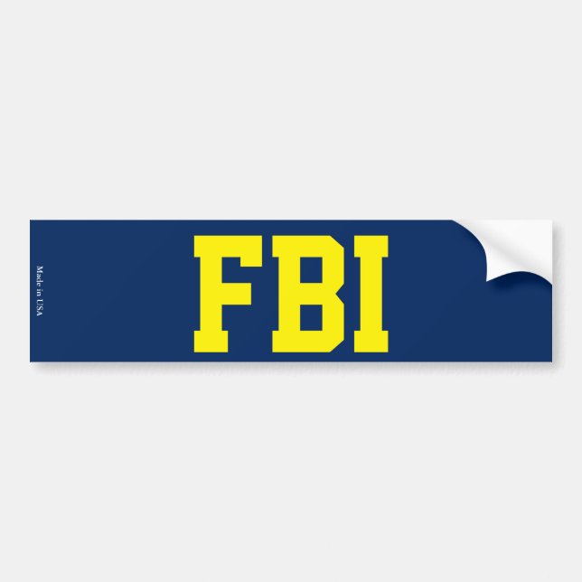 FBI Bumper Sticker (Front)