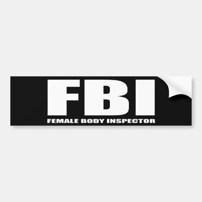 FBI BUMPER STICKER (Front)