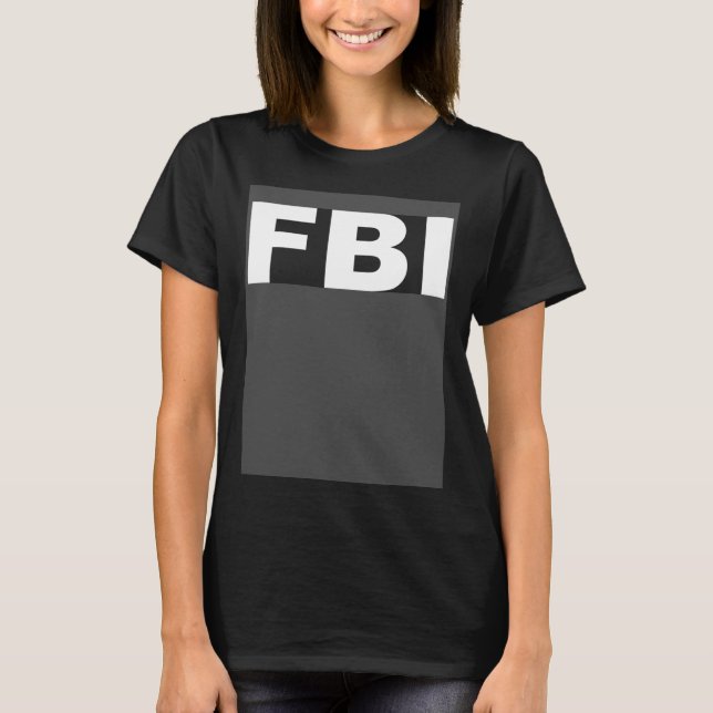FBI Carnival Fancy Dress Costume Boys Top Premium (Front)