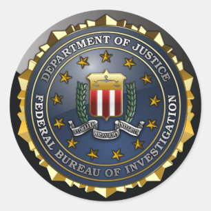 FBI Emblem Classic Round Sticker