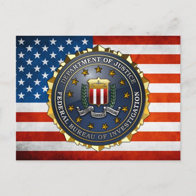 FBI Emblem Postcard (Front)