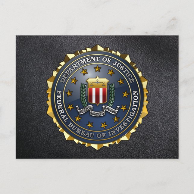 FBI Emblem Postcard (Front)