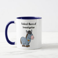 FBI Federal Burro of Investigation Donkey Cartoon